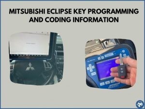 Automotive locksmith programming a Mitsubishi Eclipse key on-site