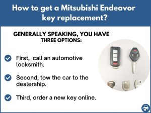How to get a Mitsubishi Endeavor replacement key