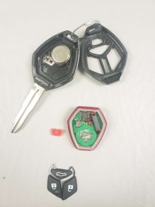 Transponder key - Inside look and chip