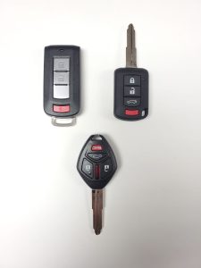 Mitsubishi car keys replacement - Key fob and transponder keys