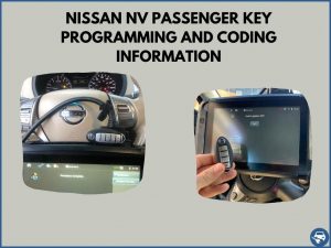 Automotive locksmith programming a Nissan NV Passenger key on-site