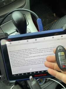 Nissan Leaf key fob coding by an automotive locksmith