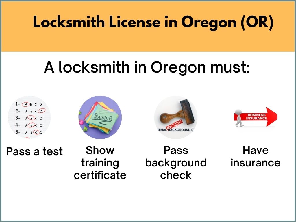 Oregon locksmith license information