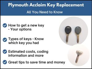 Plymouth Acclaim key replacement - All you need to know