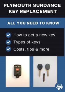 Plymouth Sundance key replacement - All you need to know