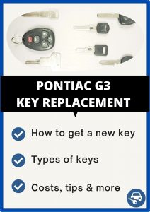 Pontiac G3 key replacement - All you need to know