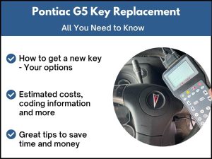 Pontiac G5 key replacement - All you need to know