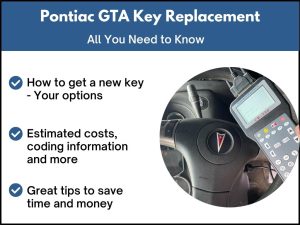 Pontiac GTA key replacement - All you need to know