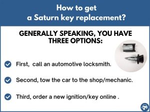 How to get a Saturn key replacement