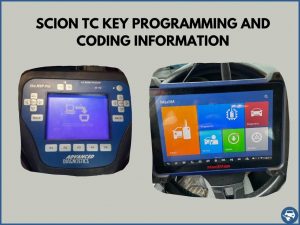 Automotive locksmith programming a Scion tC key on-site