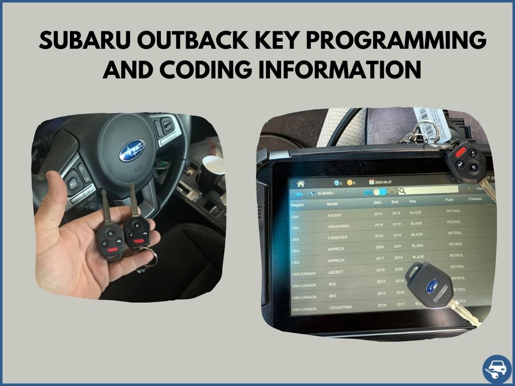 Subaru Outback Key Replacement What To Do, Options, Costs & More