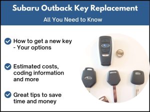 Subaru Outback key replacement - All you need to know