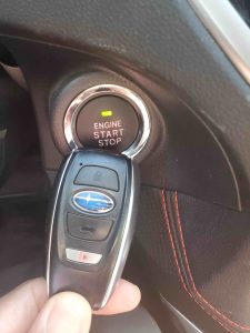 Key fob and push to start button - Subaru