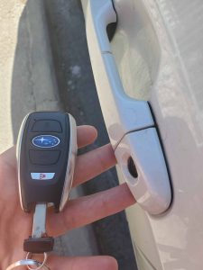 Emergency key and key fob - Subaru