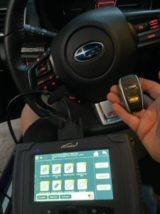 Subaru Forester key fob coding by an automotive locksmith