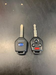 Transponder chip key for a Subaru Tribeca