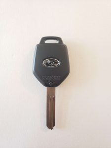 Transponder chip car key replacement - Subaru