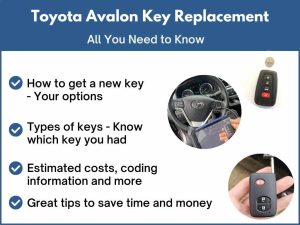 Toyota Avalon key replacement - All you need to know