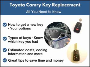 Toyota Camry key replacement - All you need to know