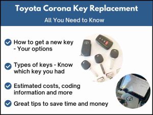 Toyota Corona key replacement - All you need to know