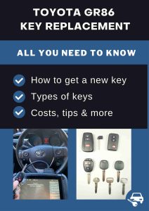 Toyota GR86 key replacement - All you need to know