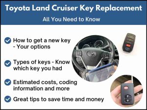 Toyota Land Cruiser key replacement - All you need to know