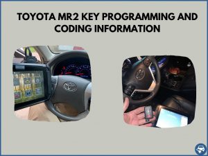 Automotive locksmith programming a Toyota MR2 key on-site