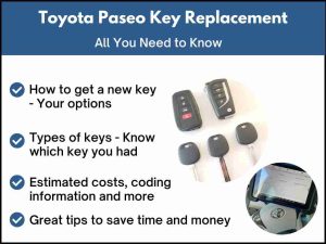 Toyota Paseo key replacement - All you need to know