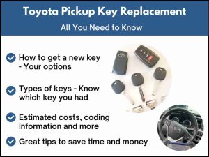 Toyota Pickup key replacement - All you need to know