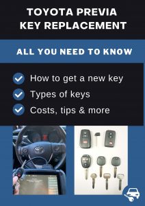 Toyota Previa key replacement - All you need to know