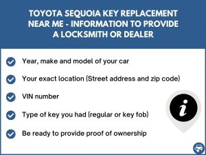 Toyota Sequoia key replacement service near your location - Tips