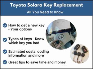 Toyota Solara key replacement - All you need to know