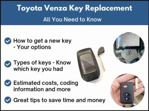 Toyota Venza key replacement - All you need to know