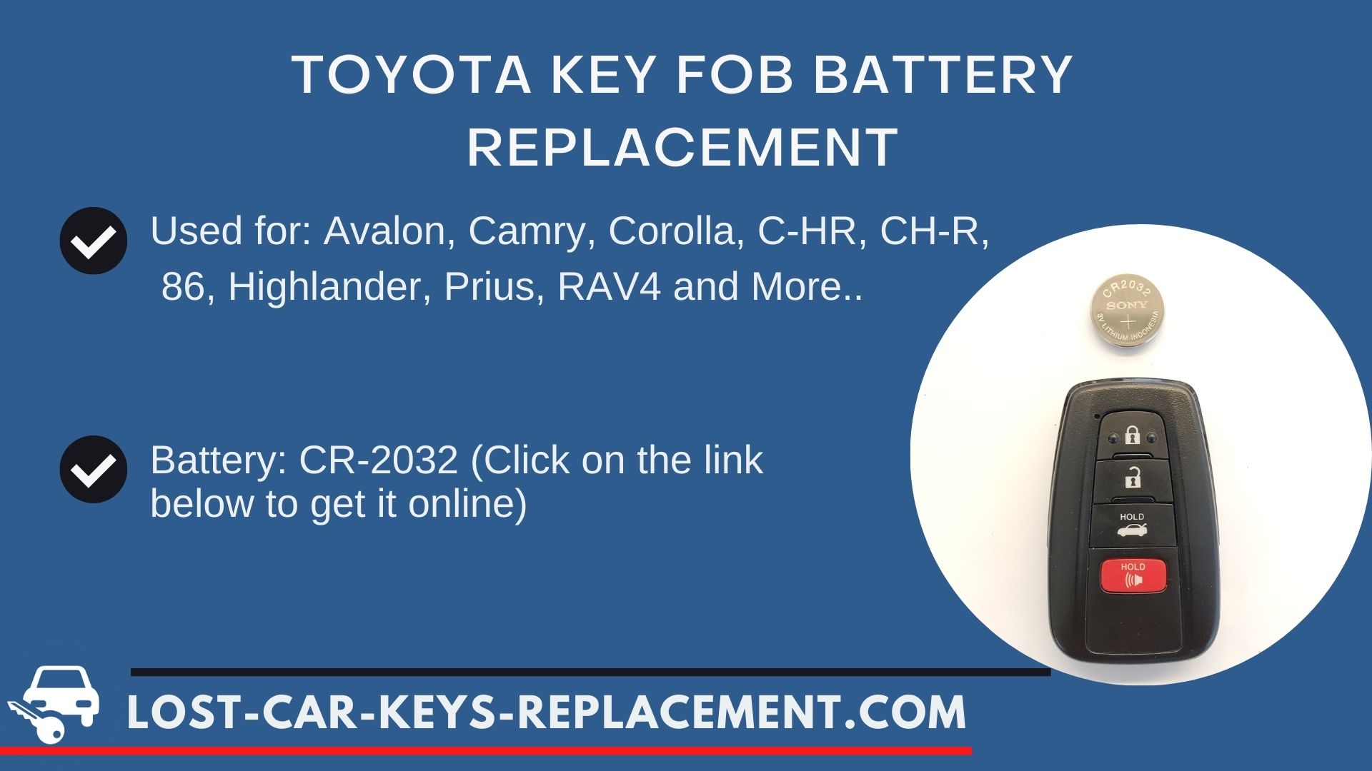 toyota key fob battery 2019
