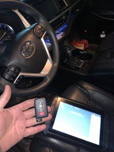 Toyota key fobs and transponder keys need to be coded with a special machine