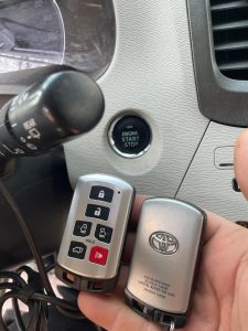 Remote key fobs for a Toyota Sienna