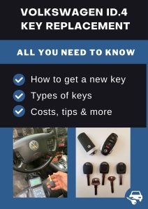 Volkswagen ID.4 key replacement - All you need to know