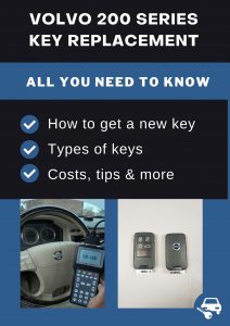 Volvo 200 Series car key replacement