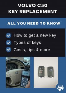 Volvo C30 car key replacement