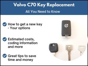 Volvo C70 car key replacement
