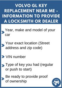 Volvo GL key replacement service near your location - Tips