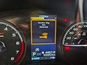 Access key not detected - Subaru