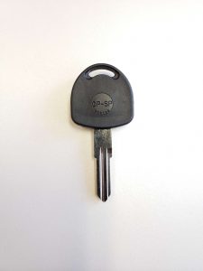 Transponder chip key for a Cadillac Catera