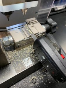 GM key replacement on a cutting machine