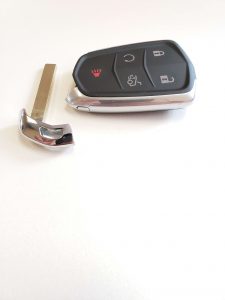 Cadillac uncut emergency key blank & key fob